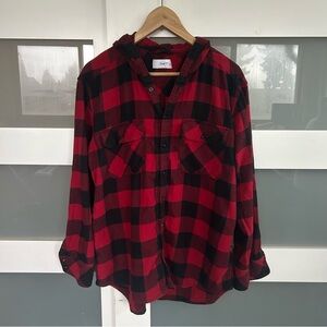TNA Red and Black Checkered Shirt